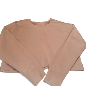 Large If It Were Me Mauve Long Sleeve Crop
 Top
